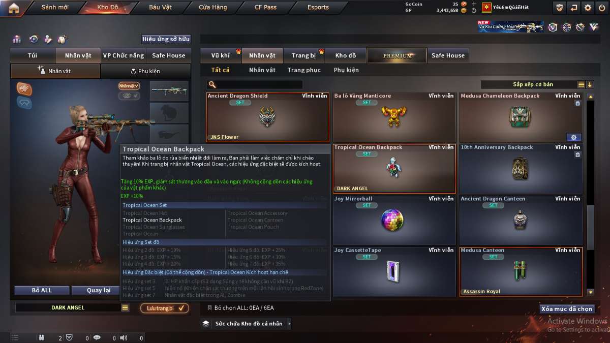 shop acc cf uy tin gia re